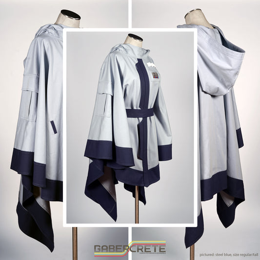 **FINAL SALE** The Scoundrel's Poncho - Halcyon Blue