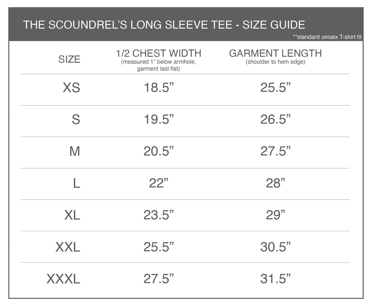 **PRE-ORDER** The Long Sleeve Scoundrel's Tee
