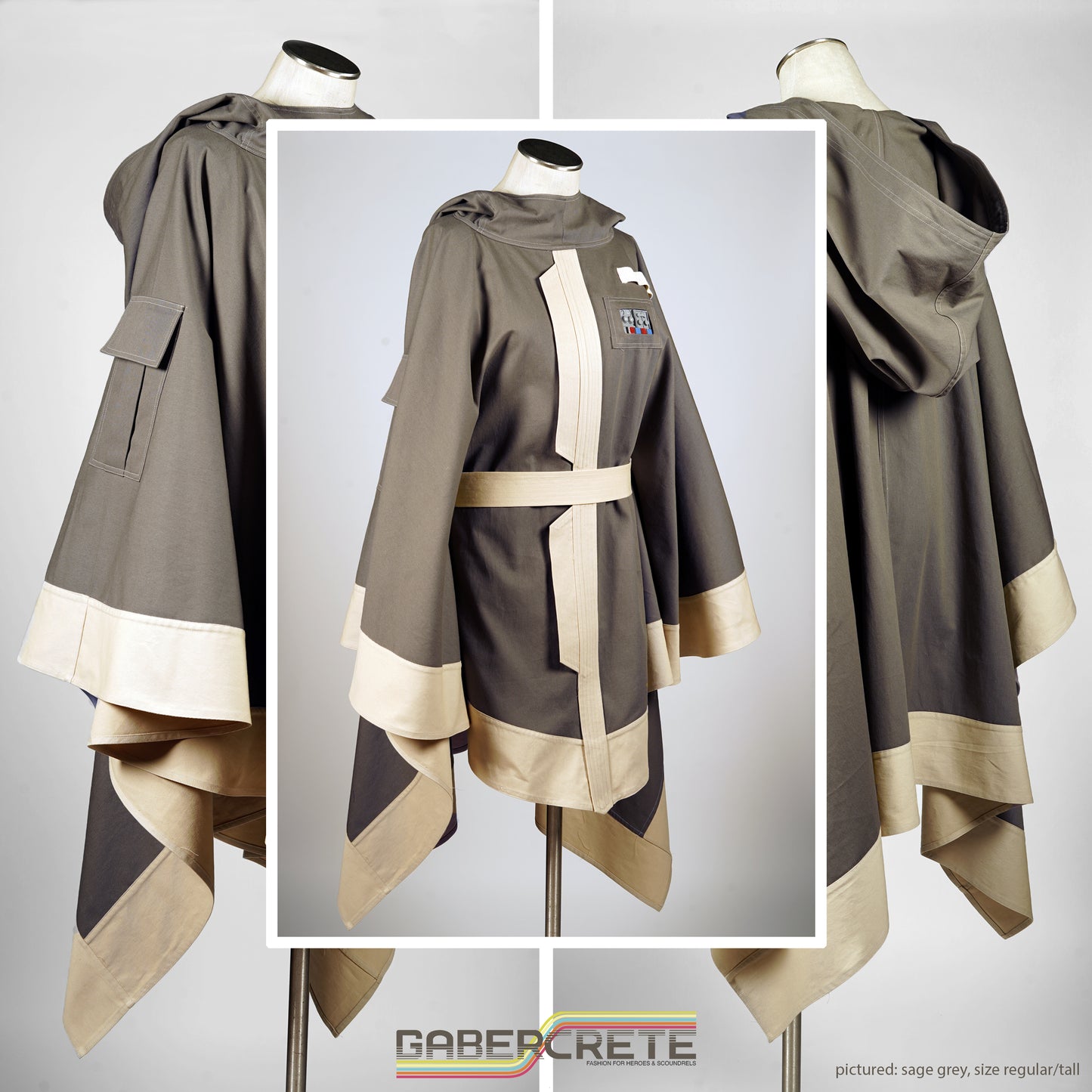 **PRE-ORDER** The Scoundrel's Poncho - Sage Grey