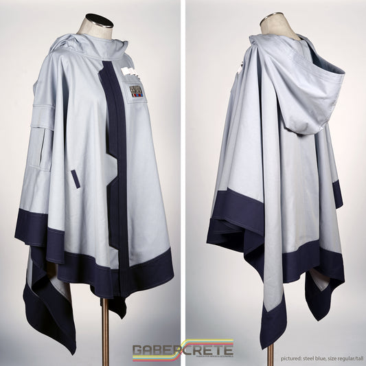 **FINAL SALE** The Scoundrel's Poncho - Halcyon Blue